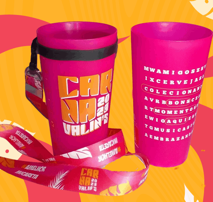 Ecocopo 600ml e Tirante Carnavalins